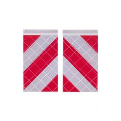 2 Flags reflex for folding faces 250 x 400 mm